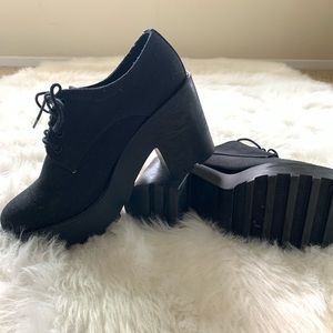 Gothic school girl platforms
